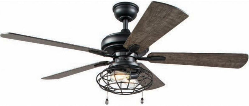 HOME DECORATORS COLLECTION N3121C-MBK 52" Ventilador de Techo LED Interior/Exterior Negro Mate | MiOfertas