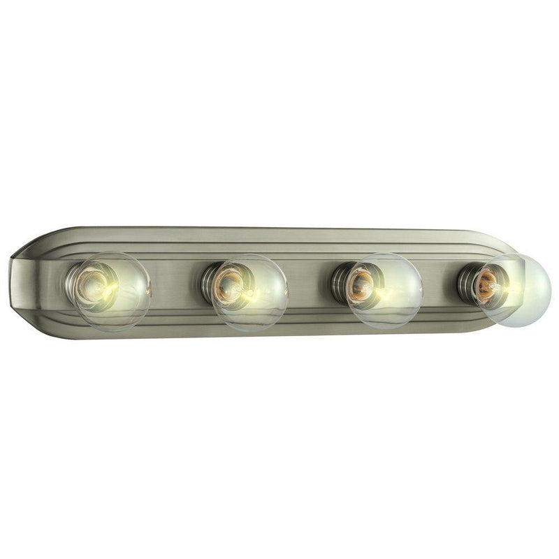 Hampton Bay 51884 4.4" Níquel Cepillado Lámpara Industrial para Baño | MiOfertas