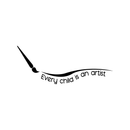Vinyl Wall Art Decal - Every Child is an Artist - 12" x 30" - Cute Boys Little Girls Unisex Kids Adhesive Peel Off Sticker - Cute Nursery Bedroom Playroom Home Apartment Classroom Decor Stickers 1