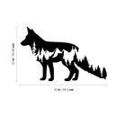 Vinyl Wall Art Decal - Forest In Wolf Abstract - 22" x 35" - Wild Animal Lovers Silhouette Home Apartment Office Bedroom Living Room Work Store Indoor Outdoor Decor Design 4