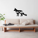 Vinyl Wall Art Decal - Forest In Wolf Abstract - 22" x 35" - Wild Animal Lovers Silhouette Home Apartment Office Bedroom Living Room Work Store Indoor Outdoor Decor Design 3