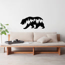 Vinyl Wall Art Decal - Forest In Bear Abstract - 19.5" x 38.5" - Wild Animal Lovers Silhouette Home Apartment Office Bedroom Living Room Work Store Indoor Outdoor Decor Design 2