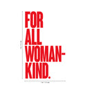 Vinyl Wall Art Decal - For All Womankind - 23" x 14" - Women's Female Motiv Indoor Outdoor Home Apartment Living Room Bedroom Office Dorm Room Work Decorational Trendy 1