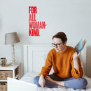 Vinyl Wall Art Decal - For All Womankind - 23" x 14" - Women's Female Motiv Indoor Outdoor Home Apartment Living Room Bedroom Office Dorm Room Work Decorational Trendy 4