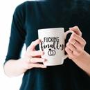 Vinyl Wall Art Decal - F$%king Finally - 3" x 3.5" -  Trendy Funny Cursive Bridal Quote For Mug Laptop Light Switch Car Bumper Sticker Computer Notebook Engagement Ring Shape 3