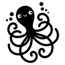 Vinyl Wall Art Decal - Happy Octopus - Cute Sea Cephalopod Animal Design For Kids Home Apartment Nursery Playroom Bedroom Window Classroom Sticker Decoration 1