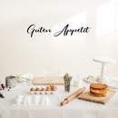 Vinyl Wall Art Decal - Guten Appetit - 7" x 36" - Modern Trendy Food Quote For Home Apartment Kitchen Living Room Dining Room Restaurant Bar Wedding Table Decoration Sticker 3