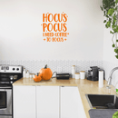 Vinyl Wall Art Decal - Hocus Pocus I Need Coffee To Focus - 23" x 22" - Modern Magical Halloween Quote For Home Bedroom Store Coffee Shop Seasonal Decoration Sticker 3