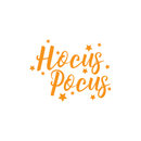 Vinyl Wall Art Decal - Hocus Pocus - 17" x 22" - Trendy Halloween Season Stars Shape Cursive Quote For Home Bedroom Living Room School Classroom Office Decoration Sticker 1