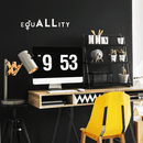 Vinyl Wall Art Decal - EquALLity - 6" x 25" - Modern Inspirational Gender Equality Quote For Home Office Workplace Business Store Human Rights Decoration Sticker 4