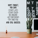 Vinyl Wall Art Decal - Don't Forget You Can - 30" x 22" - Modern Motivational Quote For Home Bedroom Office Workplace School Classroom Gym Decoration Sticker 5
