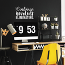 Vinyl Wall Art Decal - Evolving Involves Eliminating - 14.5" x 22" - Modern Inspirational Quote For Home Bedroom Living Room Apartment Office Decoration Sticker 1