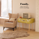 Vinyl Wall Art Decal - Family Where Life Begins And Love Never Ends - 12" x 22" - Modern Inspirational Quote Sticker For Home Apartment Living Room Bedroom Dining Room 3