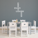 Vinyl Wall Art Decal - Create Play Learn Read - 33" x 22" - Modern Inspirational Game Quote Sticker Scrabble Shape For Teen Bedroom Home Office Kids Room Playroom Classroom Decor 3