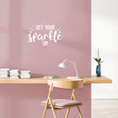 Vinyl Wall Art Decal - Get Your Sparkle On - 13.5" x 22" - Trendy Inspirational Cute Positive Quote Sticker For Home Bedroom Closet Kids Room Living Room Playroom Office Decor 3