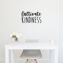 Vinyl Wall Art Decal - Cultivate Kindness - 13" x 22" - Modern Inspirational Positive Quote Sticker For Home Office Bedroom Living Kids Room School Classroom Store Decor 2