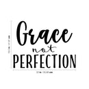 Vinyl Wall Art Decal - Grace Not Perfection - 16. Modern Inspirational Cute Positive Sticker For Girls Bedroom Closet Living Room Kids Room Playroom Office Coffee Shop Decor 4