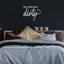 Vinyl Wall Art Decal - Get Your Halo Dirty - 22" x 27" - Sarcastic Motivational Optimistic Funny Adult Joke Quote Sticker For Home Bedroom Closet Living Room Office Work Coffee Shop Decor 5