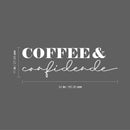 Vinyl Wall Art Decal - Coffee And Confidence - 27.5" x 17" - Trendy Humor Cafe Quote Sticker For Coffee Lovers Home Bedroom Work Office Kitchen Dining Room Decor 4