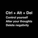 Vinyl Wall Art Decal - Ctrl + Alt + Del - 13" x 22" - Trendy Inspirational Funny Cute Quote Sticker For Bedroom Playroom Kids Room Gaming Room Daycare School Coffee Shop Office Decor 1