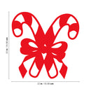 Vinyl Wall Art Decal - Candy Canes - Holiday Season Trendy Seasonal Quote Sticker For Family Home School Living Room Work Office Classroom Store Window Decor 3