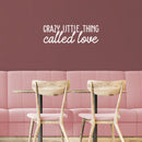 Vinyl Wall Art Decal - Crazy Little Thing - 10" x 31" - Trendy Cute Inspirational Charming Lovely Quote Sticker For Nursery Playroom Kids Room Baby Room Living Room School Coffee Shop Decor 2