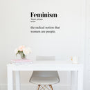 Vinyl Wall Art Decal - Feminism Definition - 17" x 23" - Trendy Motivational Women Quote Sticker For Woman Home Bedroom Living Room Store Work Office Decor 3