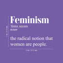 Vinyl Wall Art Decal - Feminism Definition - 17" x 23" - Trendy Motivational Women Quote Sticker For Woman Home Bedroom Living Room Store Work Office Decor 4