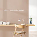 Vinyl Wall Art Decal - Honey; Your Soul Is Golden - 3" x 35" - Trendy Cute Lovely Inspiring Optimistic Quote Sticker For Bedroom Closet Boutique Beauty Salon Office Coffee Shop Decor 2