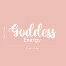 Vinyl Wall Art Decal - Goddess Energy - 7" x 20" - Trendy Motivational Women Quote Sticker For Woman Home Bedroom Living Room Store Work Office Decor 4