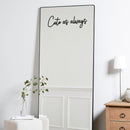 Vinyl Wall Art Decal - Cute As Always - Modern Motivational Sarcasm Self Love Quote Sticker For Bedroom Closet Home Living Room Bathroom Makeup Mirror Decor 4