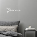 Vinyl Wall Art Decal - Dreamer - 6" x 20" - Modern Lovely Optimistic Good Vibes Quote Sticker For Home Office Kids Room Playroom Classroom School Coffee Shop Library Decor 2