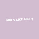Vinyl Wall Art Decal - Girls Like Girls - 4" x 30" - Trendy Cute Inspiring Lovely Gender Quote Sticker For Bedroom Closet Girls Room Living Room Office Business Coffee Shop LGBT Pride Decor 1