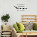 Vinyl Wall Art Decal - Hit 'em With A 'Cool' And Move On - Trendy Inspiring Positive Fun Quote Sticker For Bedroom Kids Room Living Room Playroom School Office Coffee Shop Decor 3