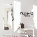 Vinyl Wall Art Decal - Different Not Less - 8. Modern Cute Inspirational Positive Vibes Quote Sticker For Home Bedroom Living Room Office School Classroom Coffee Shop Decor 2