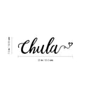 Vinyl Wall Art Decal - Chula - 7. Trendy Cute Inspiring Fun Positive Spanish Feminine Quote Sticker For Bedroom Office Boutique Beauty Salon Coffee Shop Mexican Phrase Decor 4