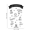 Vinyl Wall Art Decal - Daily Affirmations - 26" x 17" - Trendy Lovely Inspiring Fun Quote Sticker For Bedroom Living Room Kids Room Playroom Daycare Nursery School Decor 4