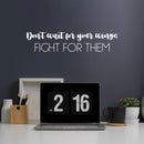 Vinyl Wall Art Decal - Don't Wait For Your Wings Fight For Them - 5. Trendy Positive Motivational Quote Sticker For Bedroom Closet Living Room School Office Decor 5