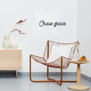 Vinyl Wall Art Decal - Chase Grace - 5" x 20" - Modern Positive Inspiring Lovely Spiritual Quote Sticker For Home Bedroom Closet Living Room Office Coffee Shop Storefront Decor 3