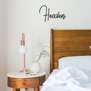 Vinyl Wall Art Decal - Heaven - Modern Inspirational Cute Word Quote Sticker For Kids Room Living Room Home School Classroom Bedroom Mirror Decor 3