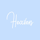 Vinyl Wall Art Decal - Heaven - 11" x 16" - Modern Inspirational Cute Word Quote Sticker For Kids Room Living Room Home School Classroom Bedroom Mirror Decor 1