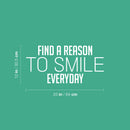 Vinyl Wall Art Decal - Smile More - 4" x 20" - Happy Face Modern Inspirational Positive Quote Sticker For Home Office Bedroom Living Room Kids Room School Playroom Coffee Shop Decor 4