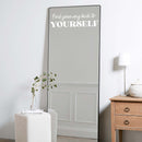 Vinyl Wall Art Decal - Find Your Way Back To Yourself - 6" x 21" - Modern Motivational Positive Self Care Quote Sticker For Bedroom Mirror Closet Home Office Decor 2