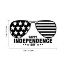 Vinyl Wall Art Decal - Happy Independence Day - 25" x 14" - 4th Of July USA America Celebration Quote Sticker For Home Work Office Window Store Living Room Shopfront Decor 4