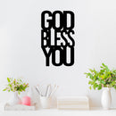 Vinyl Wall Art Decal - God Bless You - 16.5" x 25" - Trendy Inspirational Spiritual Religious Quote Sticker For Home Office Living Room Bedroom Decor 3