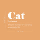 Vinyl Wall Art Decal - Cat Definition - 25" x 16.5" - Trendy Positive Funny Quote Sticker For Home Bedroom Living Room Classroom Coffee Shop Vet Office Decor 4