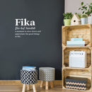 Vinyl Wall Art Decal - Fika Definition - 15" x 11" - Trendy Positive Funny Quote Sticker For Home Pet Bedroom Living Room Coffee Shop Vet Office Decor 3