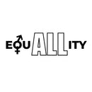 Vinyl Wall Art Decal - EquALLity - 4" x 15" - Trendy Inspirational Positive Equality Gender Quote Sticker For Home Living Room Office School Classroom Coffee Shop LGBT Pride Decor 1