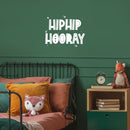 Vinyl Wall Art Decal - Hip Hip Hooray - 16" x 20" - Modern Fun Inspiring Positive Vibes Cool Quote Sticker For Home Kids Bedroom Playroom Classroom School Kindergarten Daycare Decor 3
