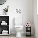 Vinyl Wall Art Decal - Have A Nice Poop - 7.5" x 10" - Trendy Motivational Funny Joke Design Quote Sticker For Home Bedroom Closet Mirror Bathroom Decor 3